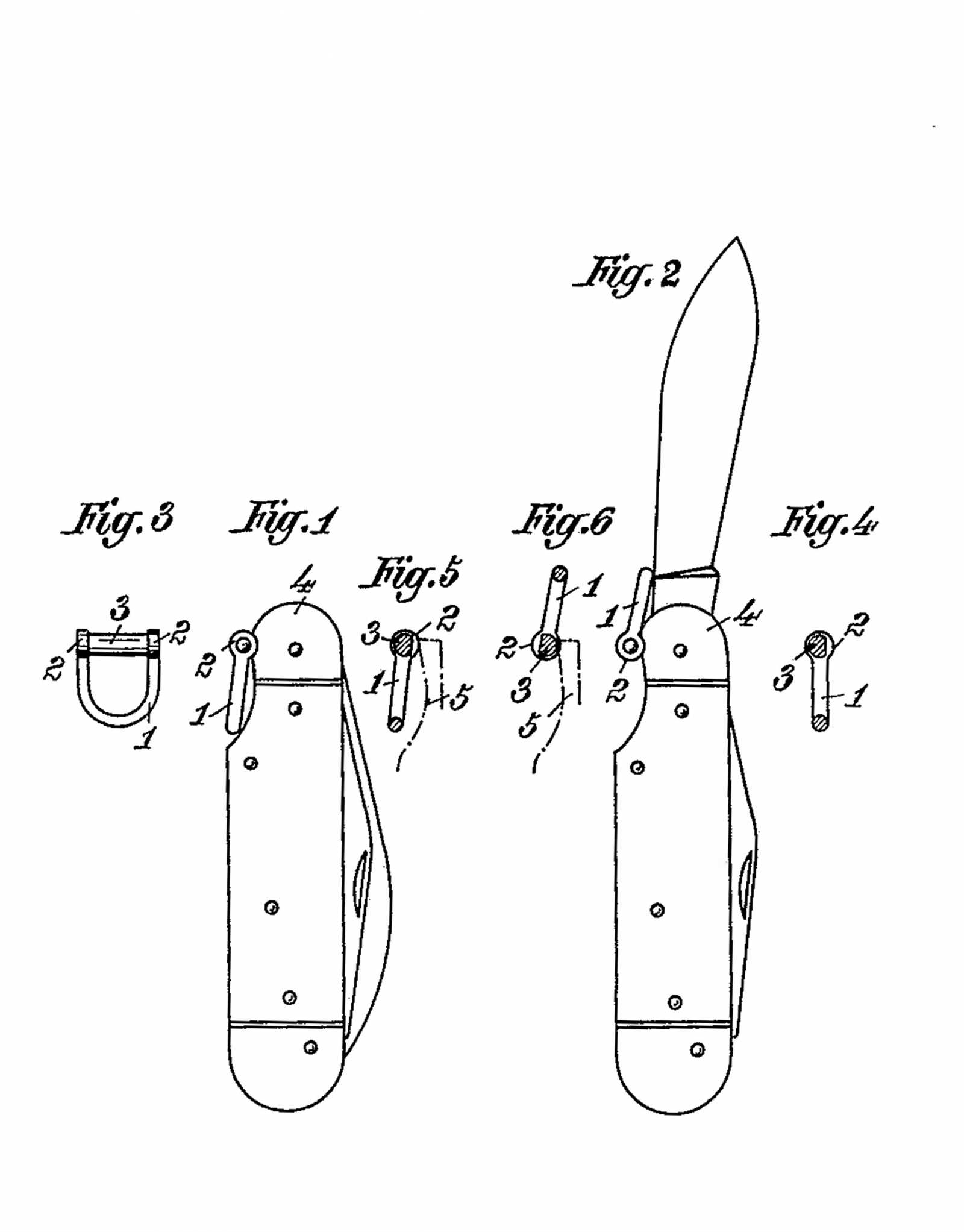 folding knife parts diagram