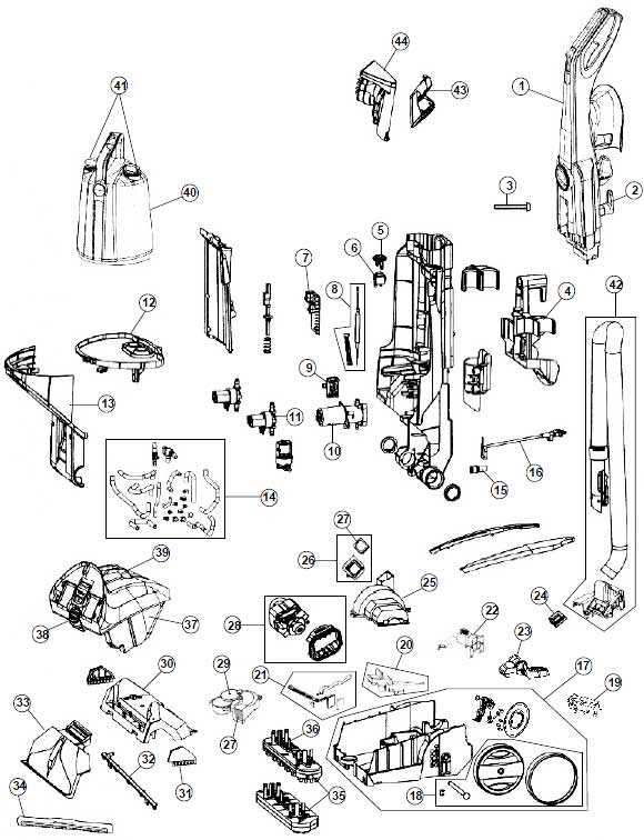 hoover steamvac parts diagram