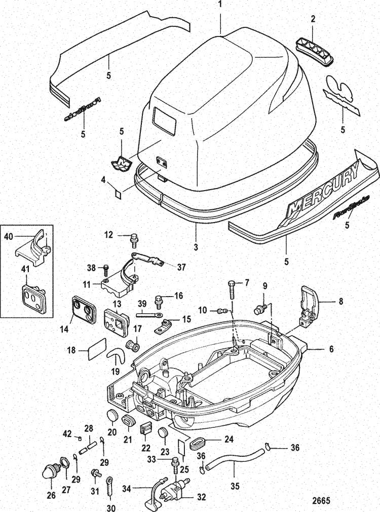 90 hp mercury outboard motor parts diagram