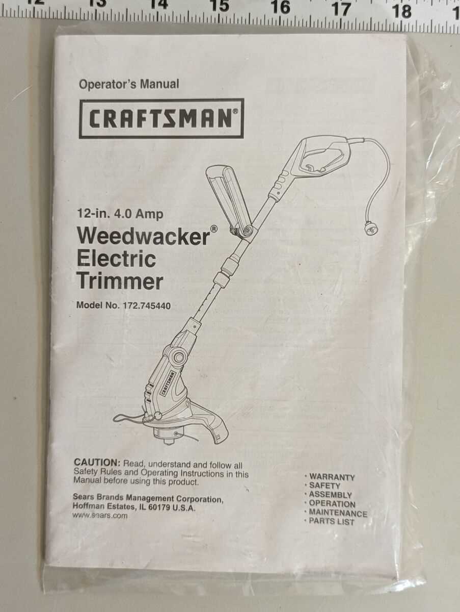 craftsman weed eater parts diagram