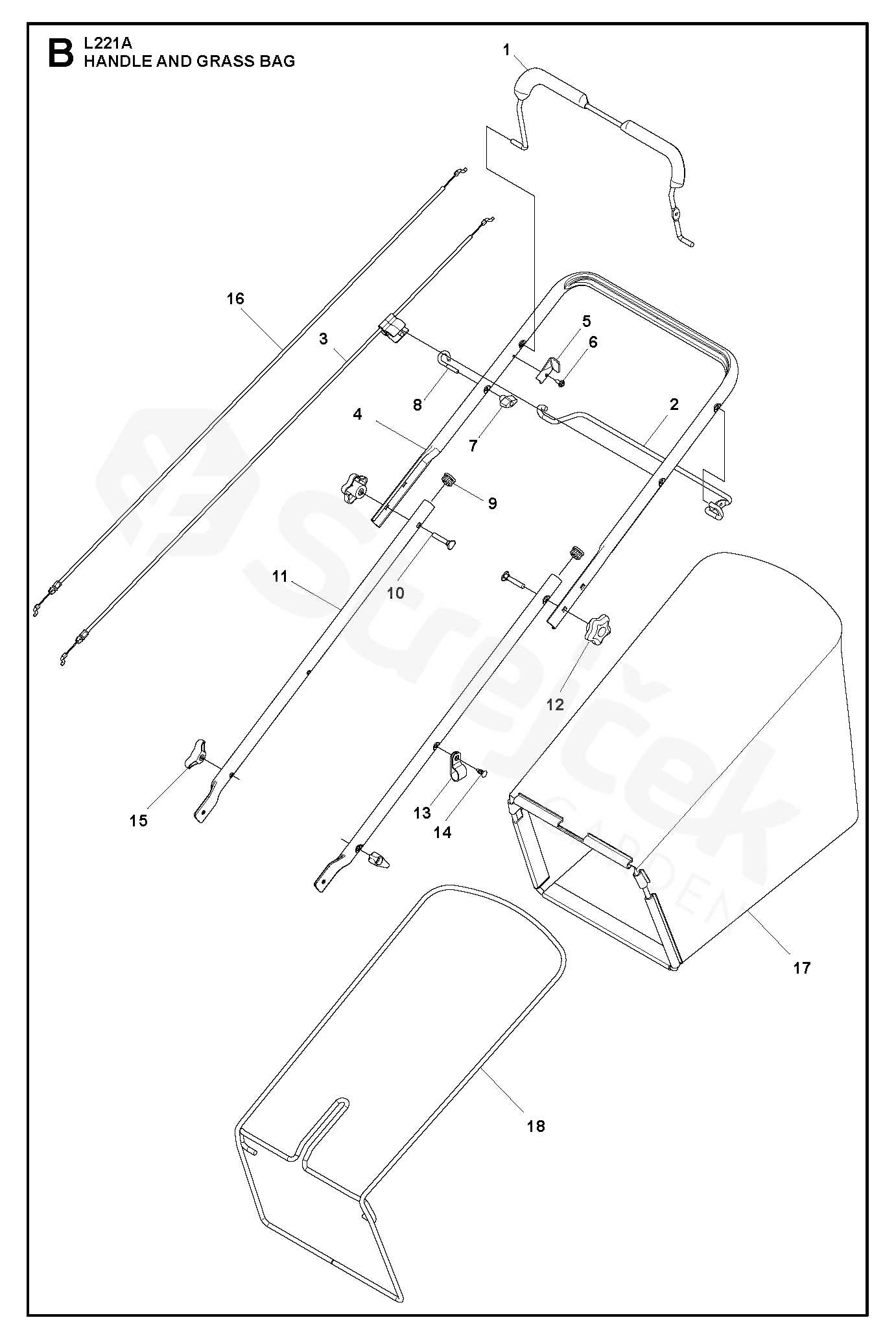 husqvarna l221a parts diagram