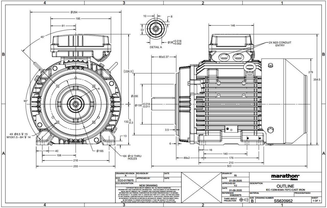 marathon electric motor parts diagram