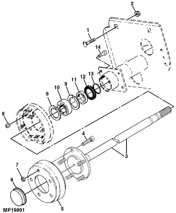 john deere 4x2 gator parts diagram