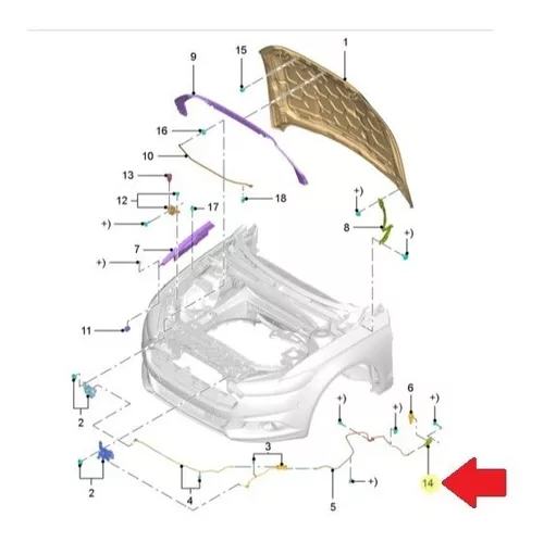 2013 ford fusion body parts diagram