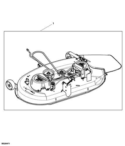 john deere 46 inch mower deck parts diagram