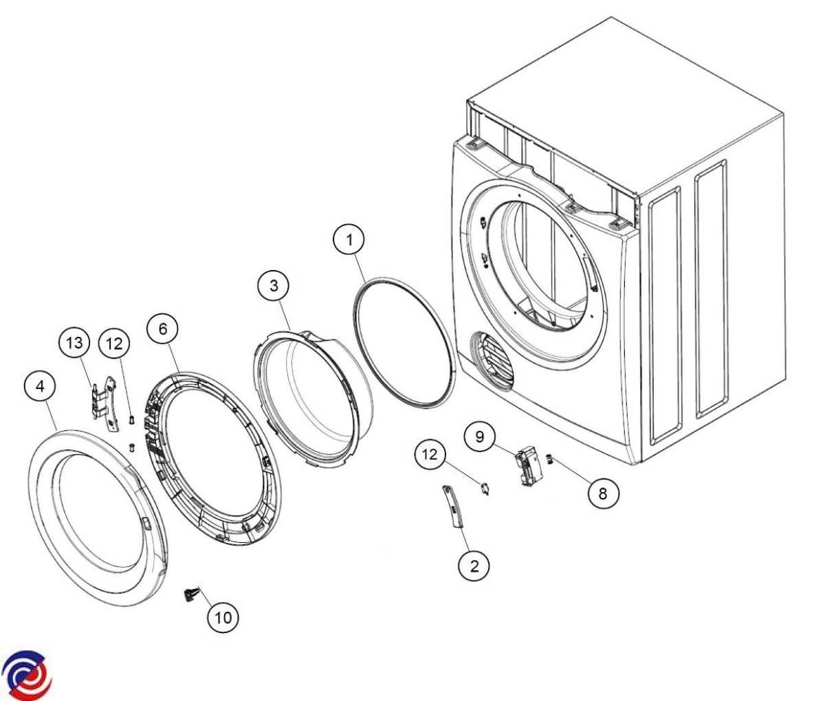 samsung dryer parts diagram