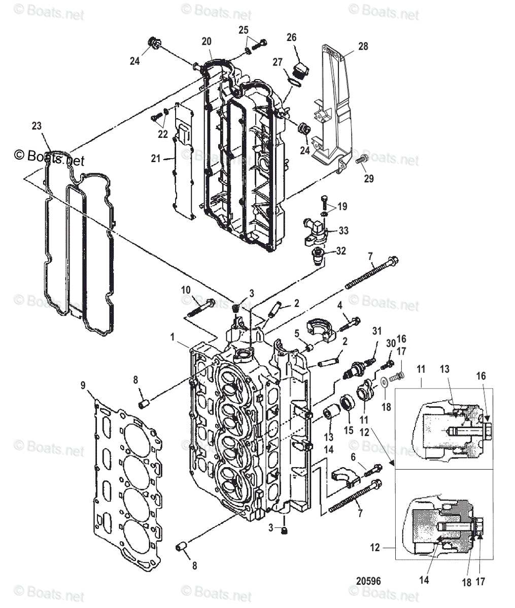 mercury 15 hp outboard parts diagram