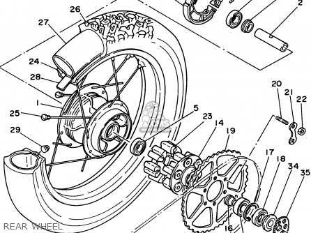 yamaha xt350 parts diagram