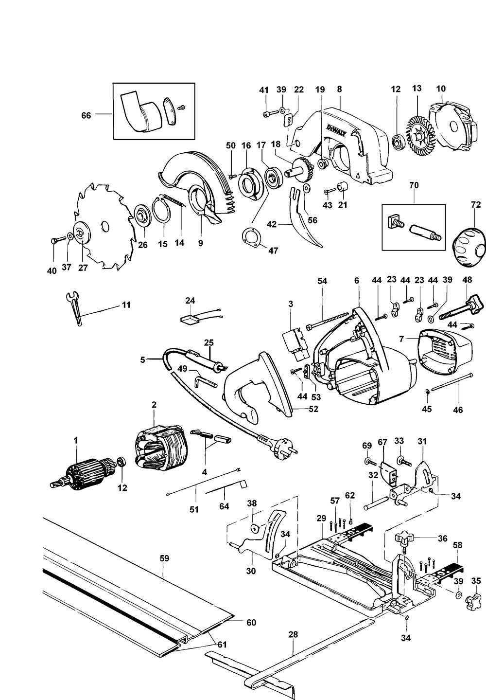 dewalt dw321 parts diagram