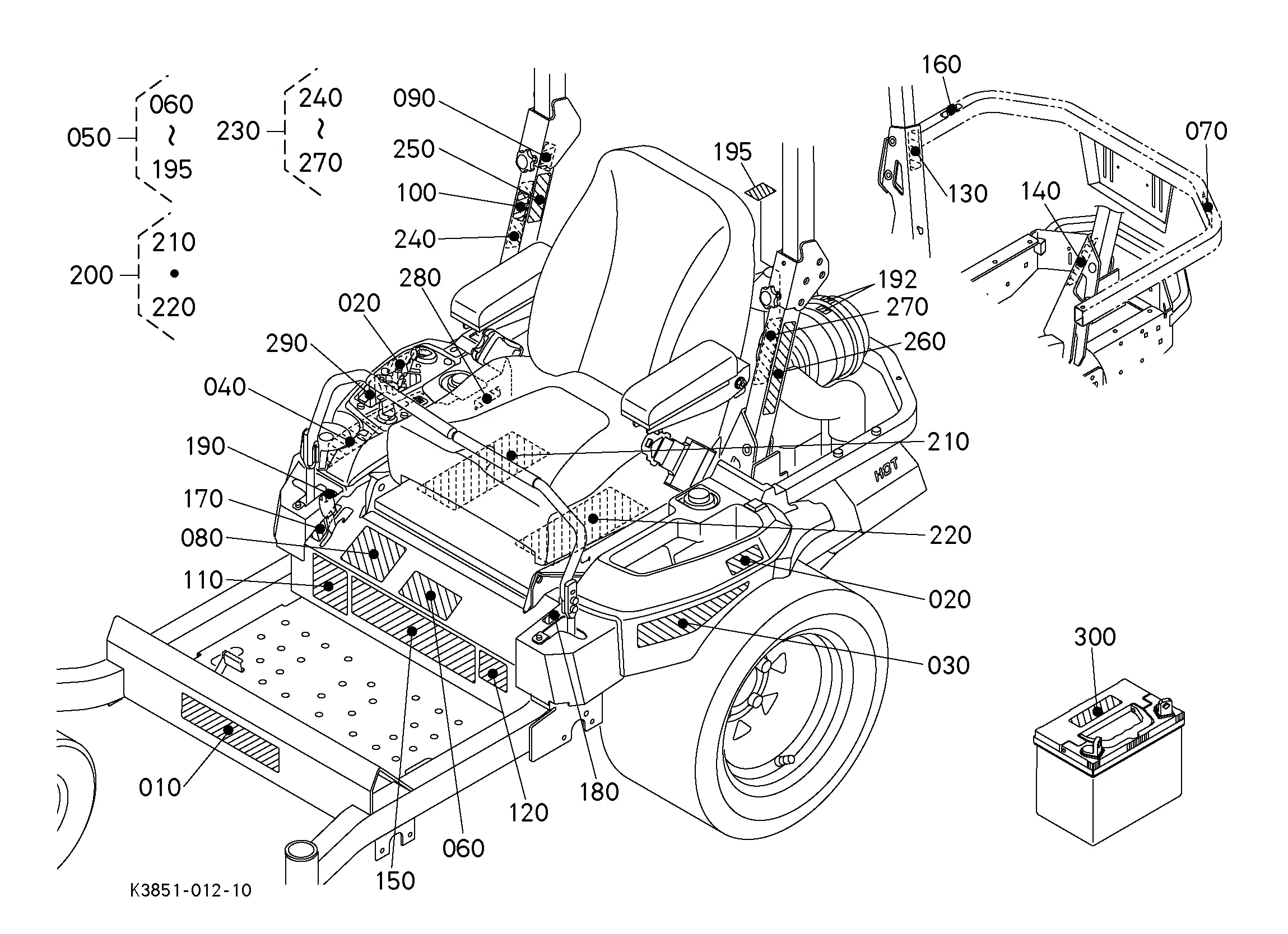 kubota z726xkw parts diagram