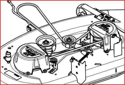 john deere l100 mower deck parts diagram