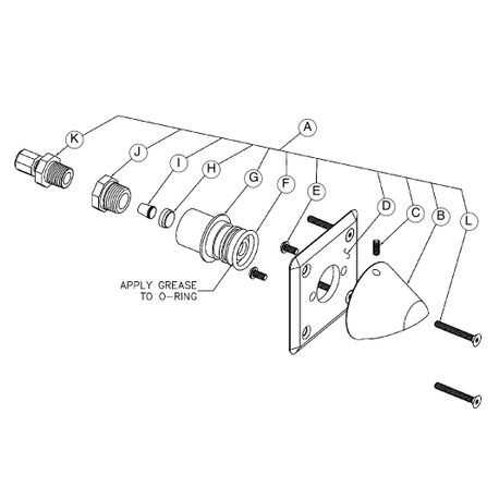 parts of a shower head diagram