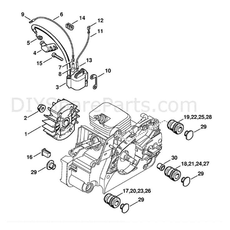 chainsaw part diagram