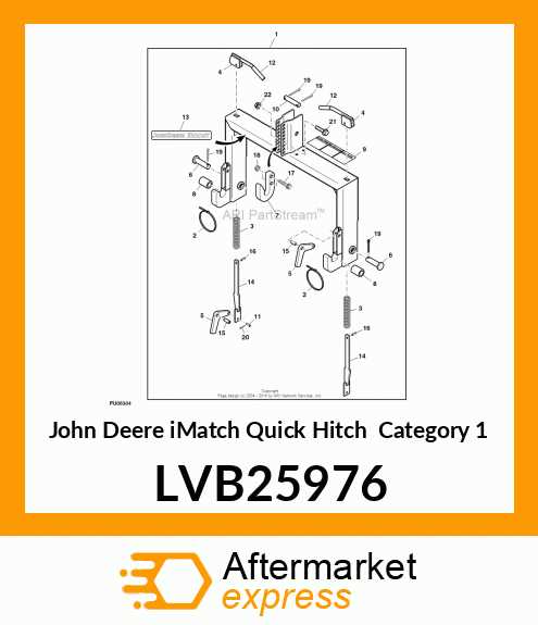 john deere front quick hitch parts diagram