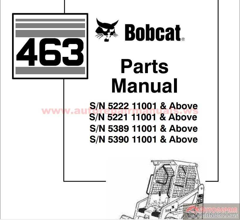 bobcat 463 parts diagram