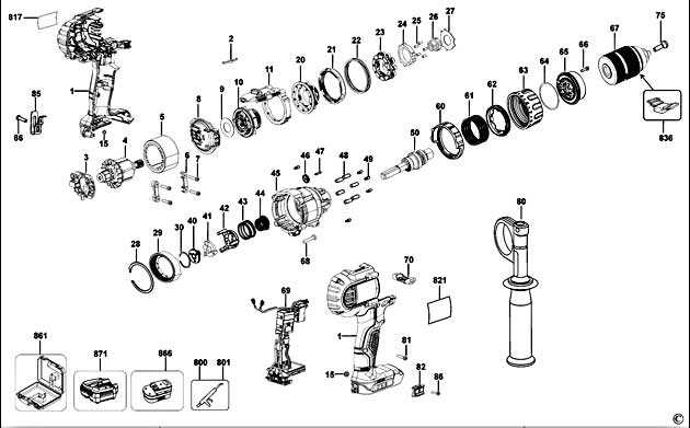 dewalt dcd985 parts diagram