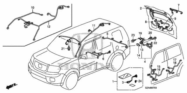 2009 honda pilot parts diagram