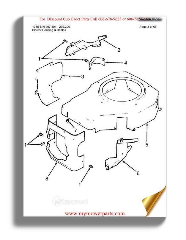 cub cadet 1330 parts diagram