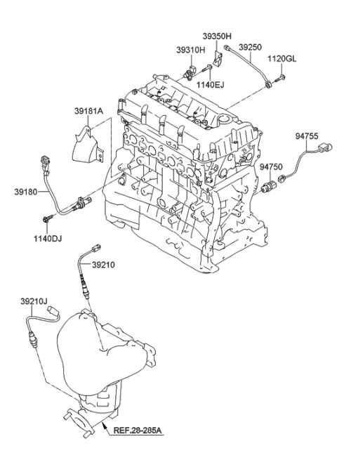 2012 hyundai santa fe parts diagram