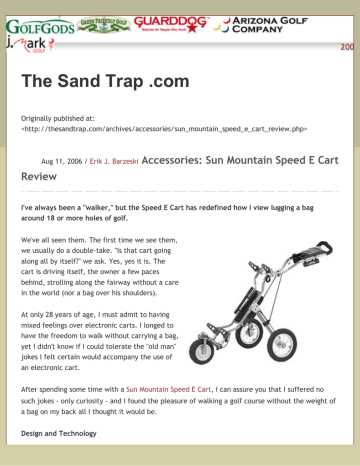 sun mountain speed cart parts diagram