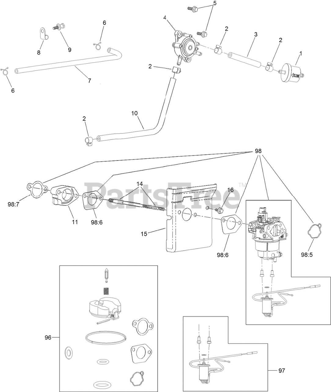 toro zero turn parts diagram