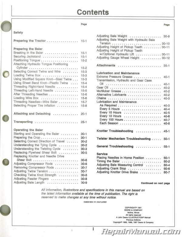 john deere 348 baler parts diagram