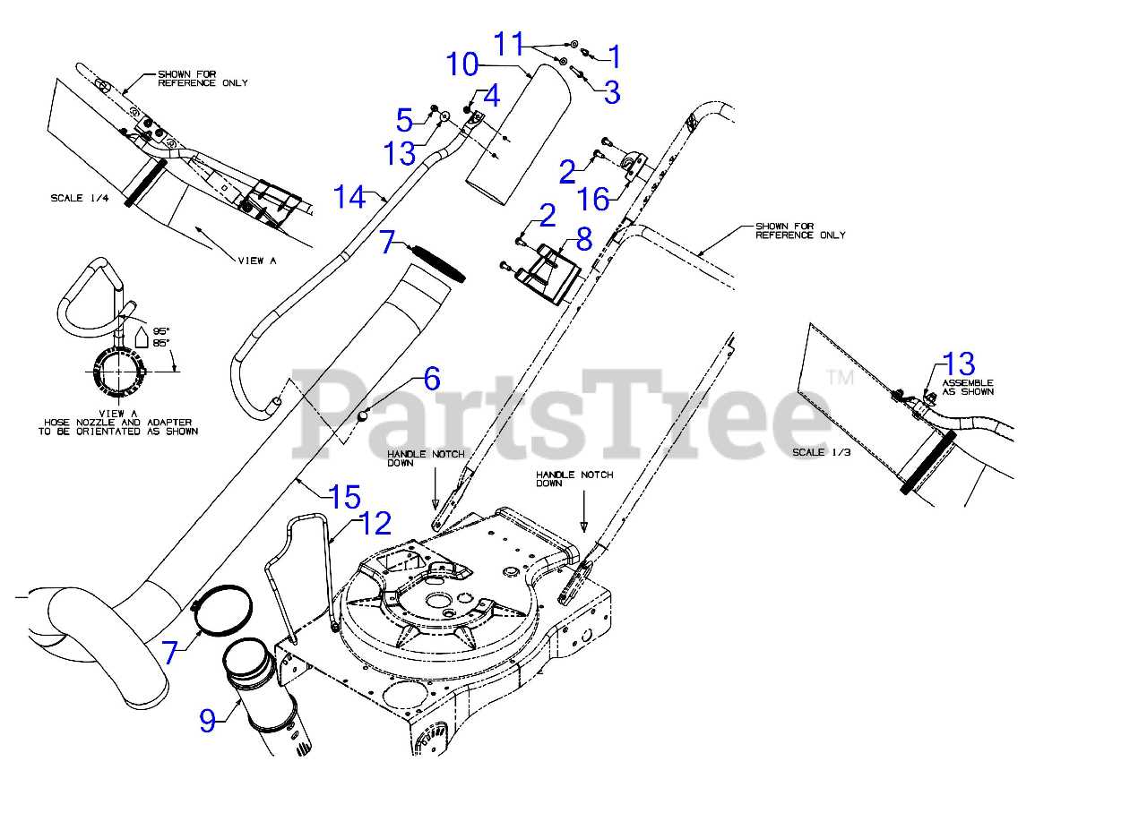 troy bilt chipper vac parts diagram