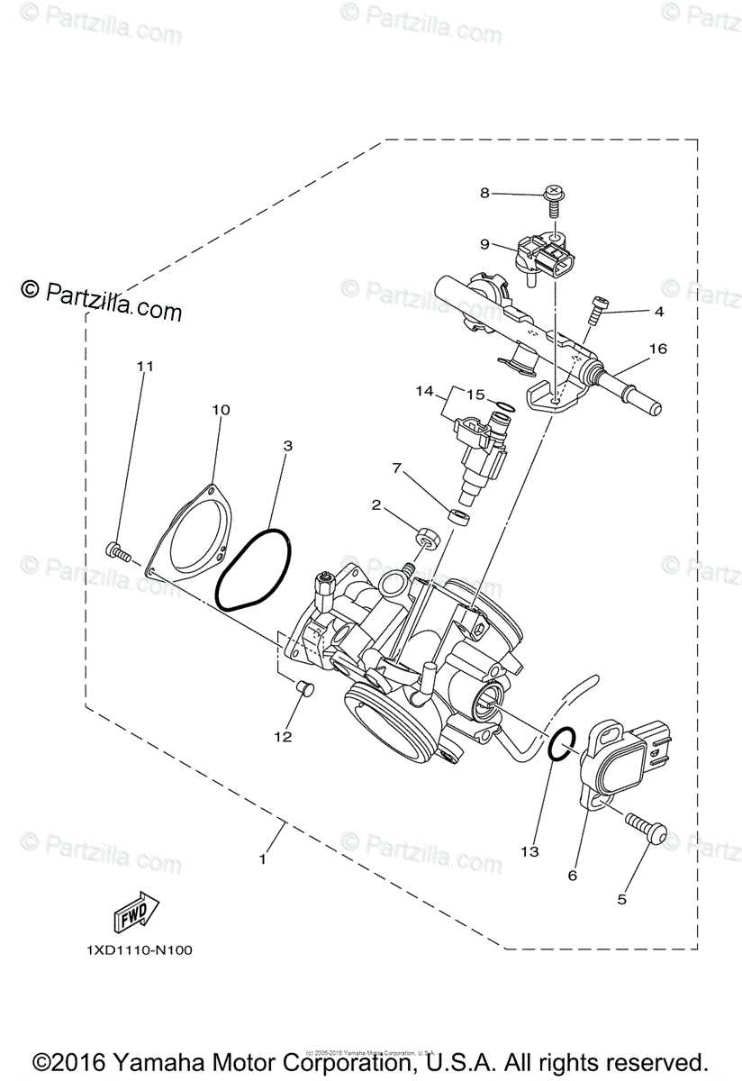 throttle body parts diagram