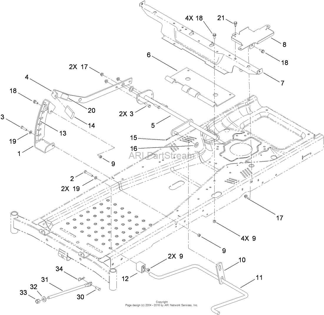 toro z4235 parts diagram