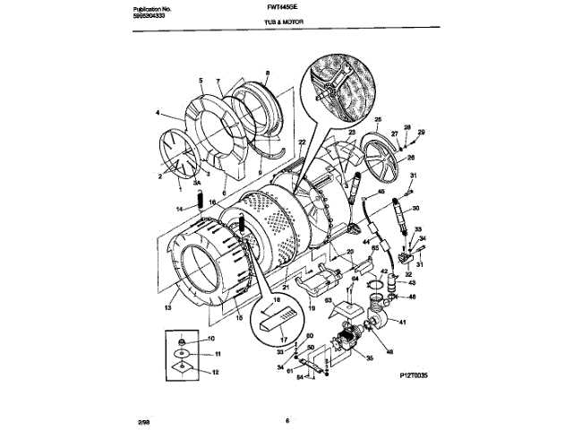 frigidaire washing machine parts diagram