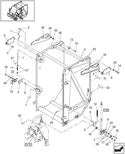 new holland 7090 baler parts diagram