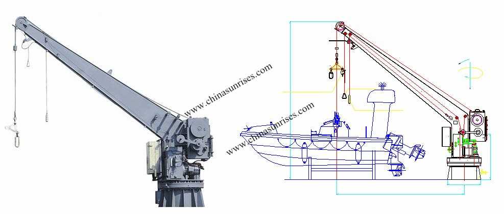 diagram lifeboat davit parts