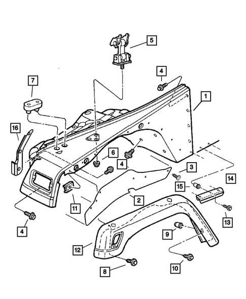 2004 jeep wrangler parts diagram