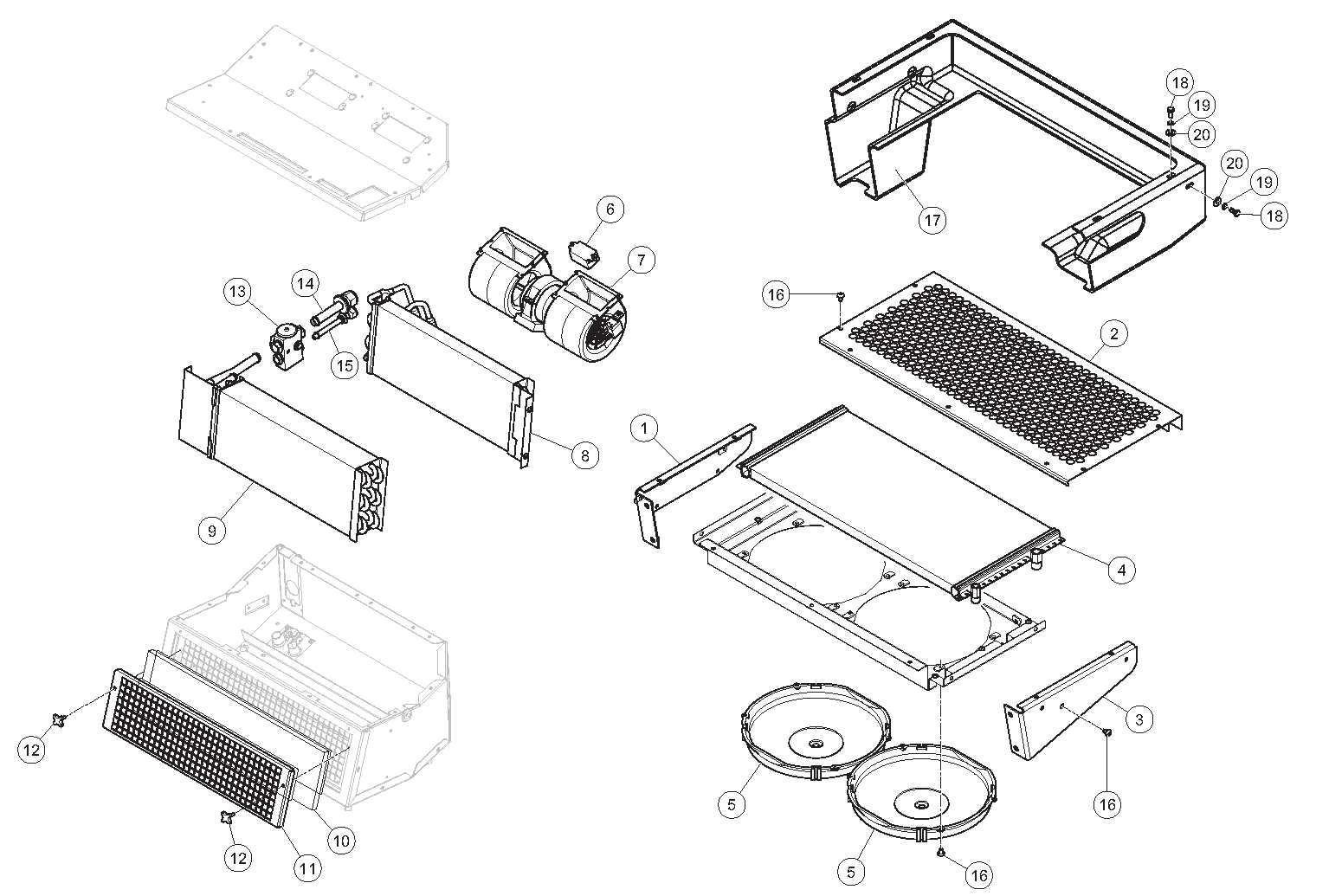 ac unit parts diagram