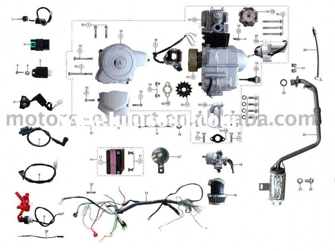 parts of a dirt bike engine diagram