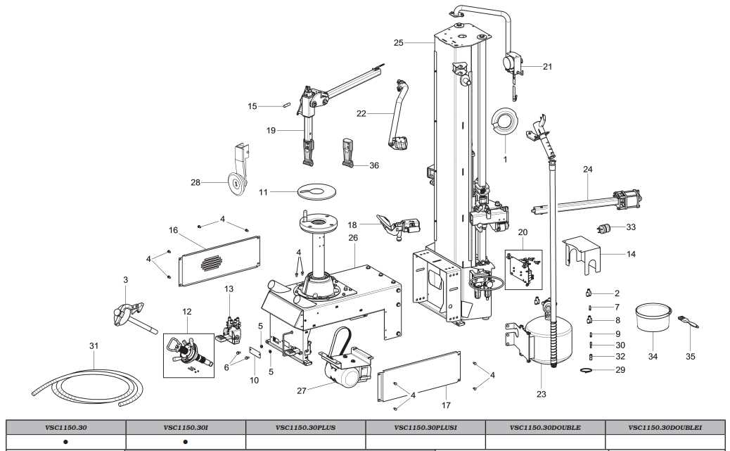 john bean tire changer parts diagram