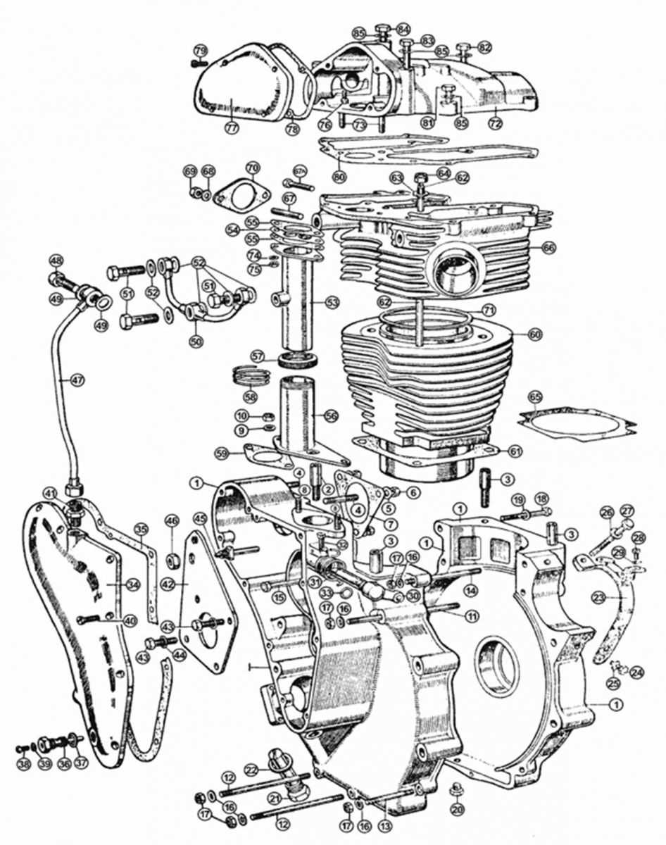 motorcycle engine parts diagram