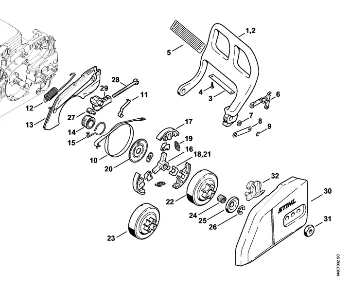 stihl 018 parts diagram