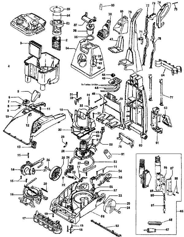 hoover dual power pro carpet washer parts diagram