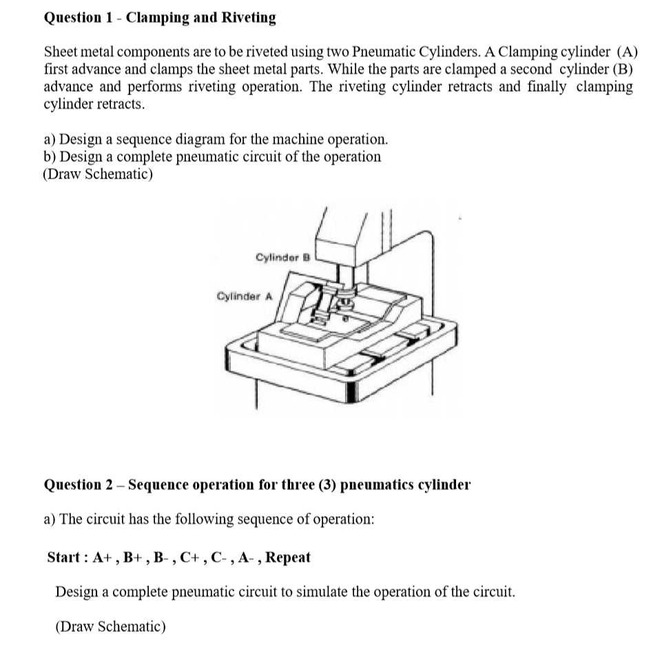 pneumatic cylinder parts diagram