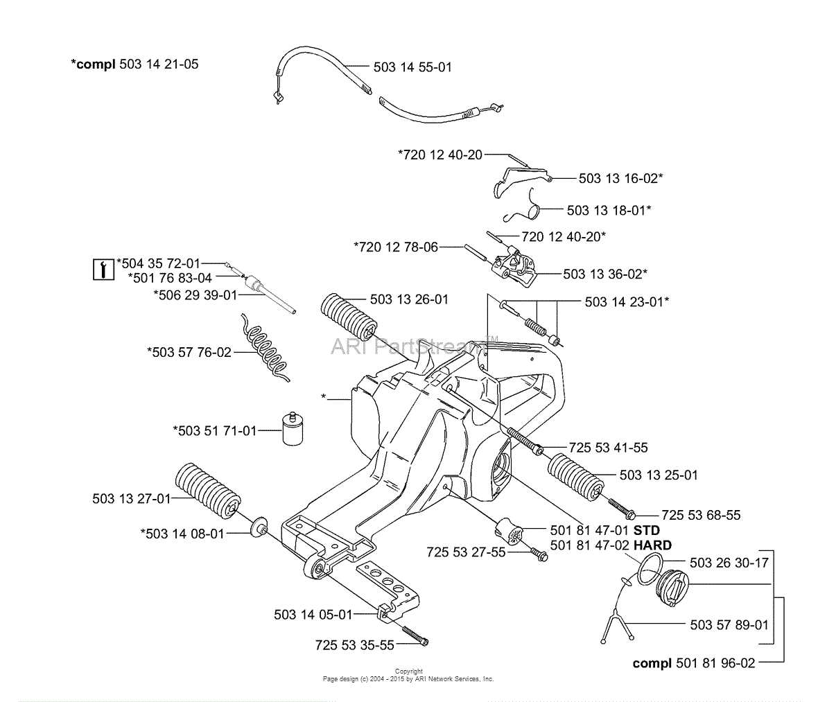 husqvarna 3120xp parts diagram