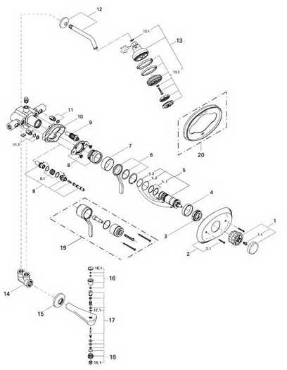 shower valve parts diagram