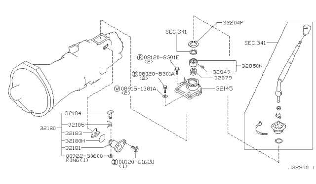 np542 transmission parts diagram