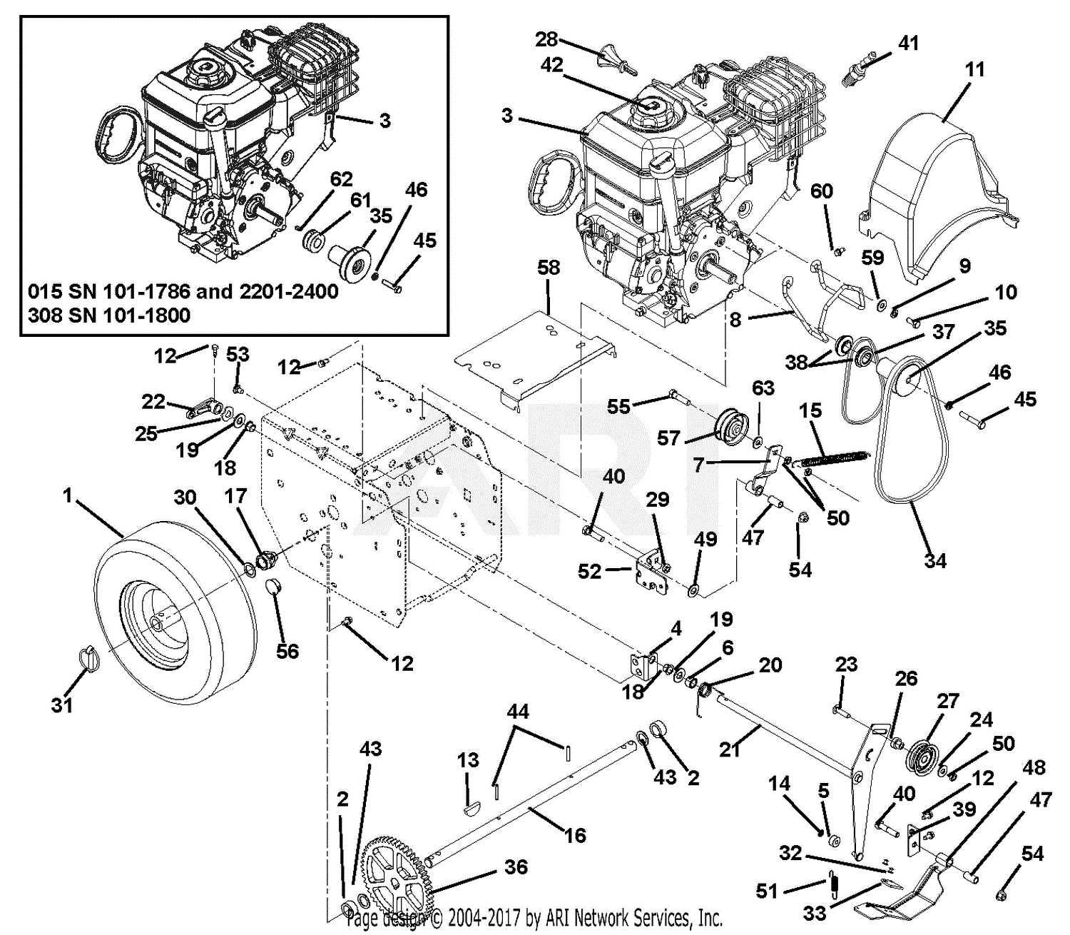 ariens parts diagram