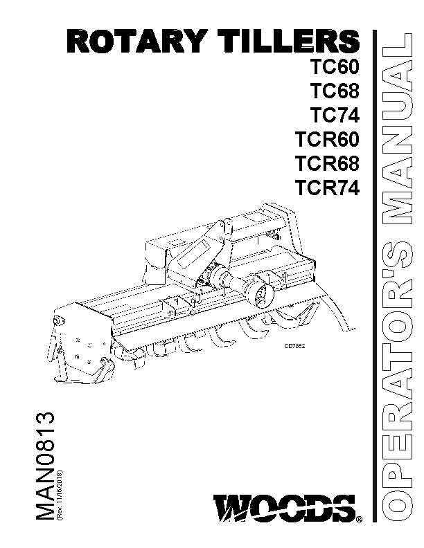 diagram rotary tiller parts