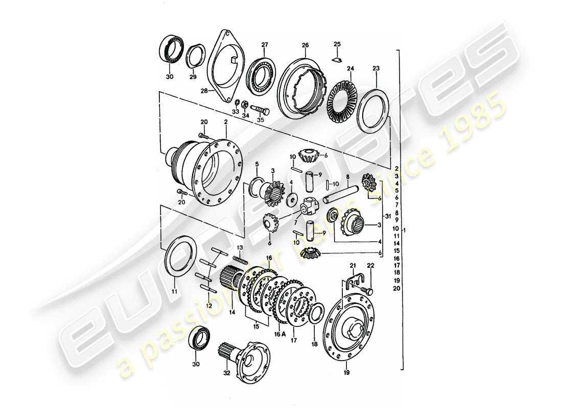 porsche 928 parts diagram