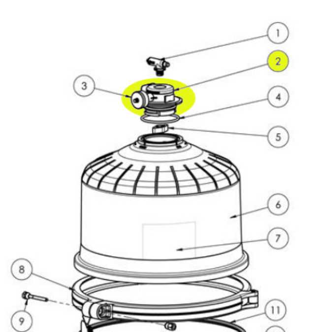 hayward pro series sand filter parts diagram