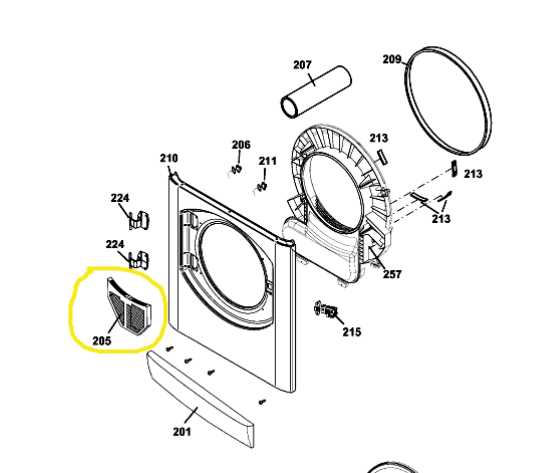 dryer drum parts diagram