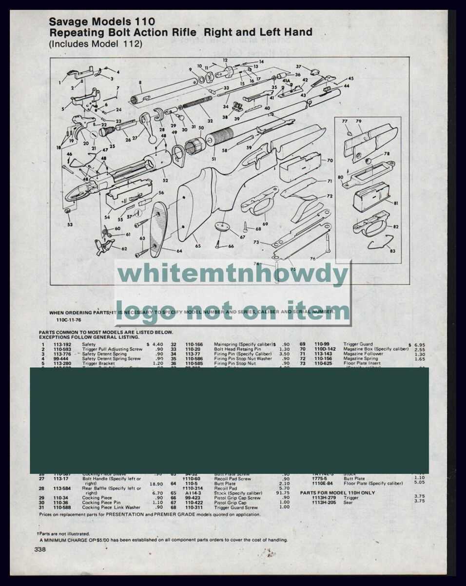 savage model 24 parts diagram