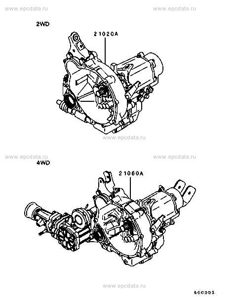 manual transmission parts diagram